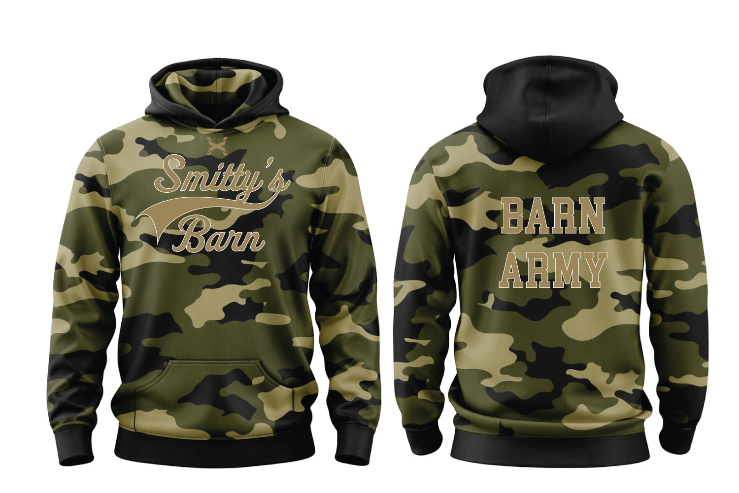 Smitty's Wrestling Barn - Barn Army Collection Performance Hoodie (Camo)