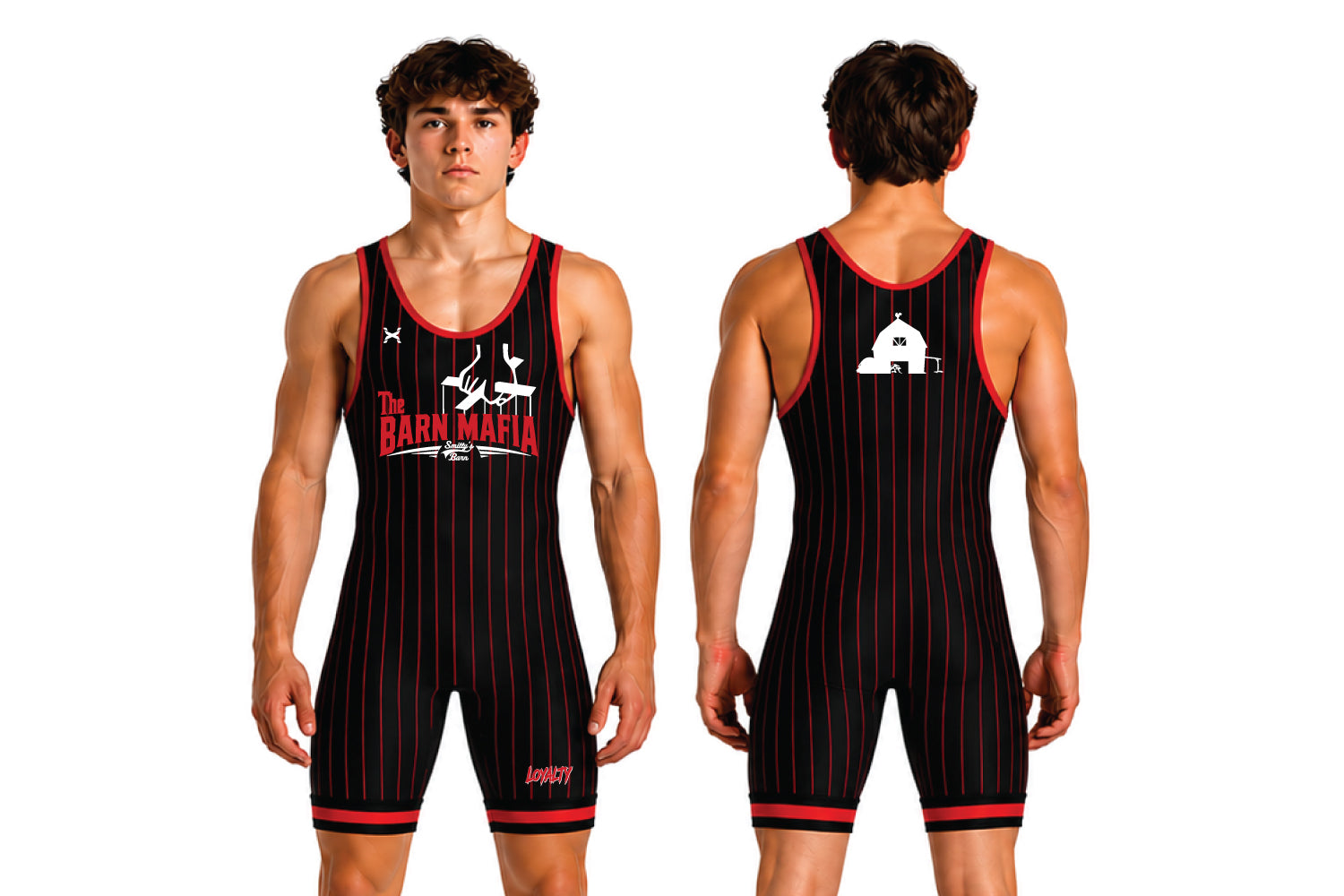 Barn Mafia Unisex Singlet- Red