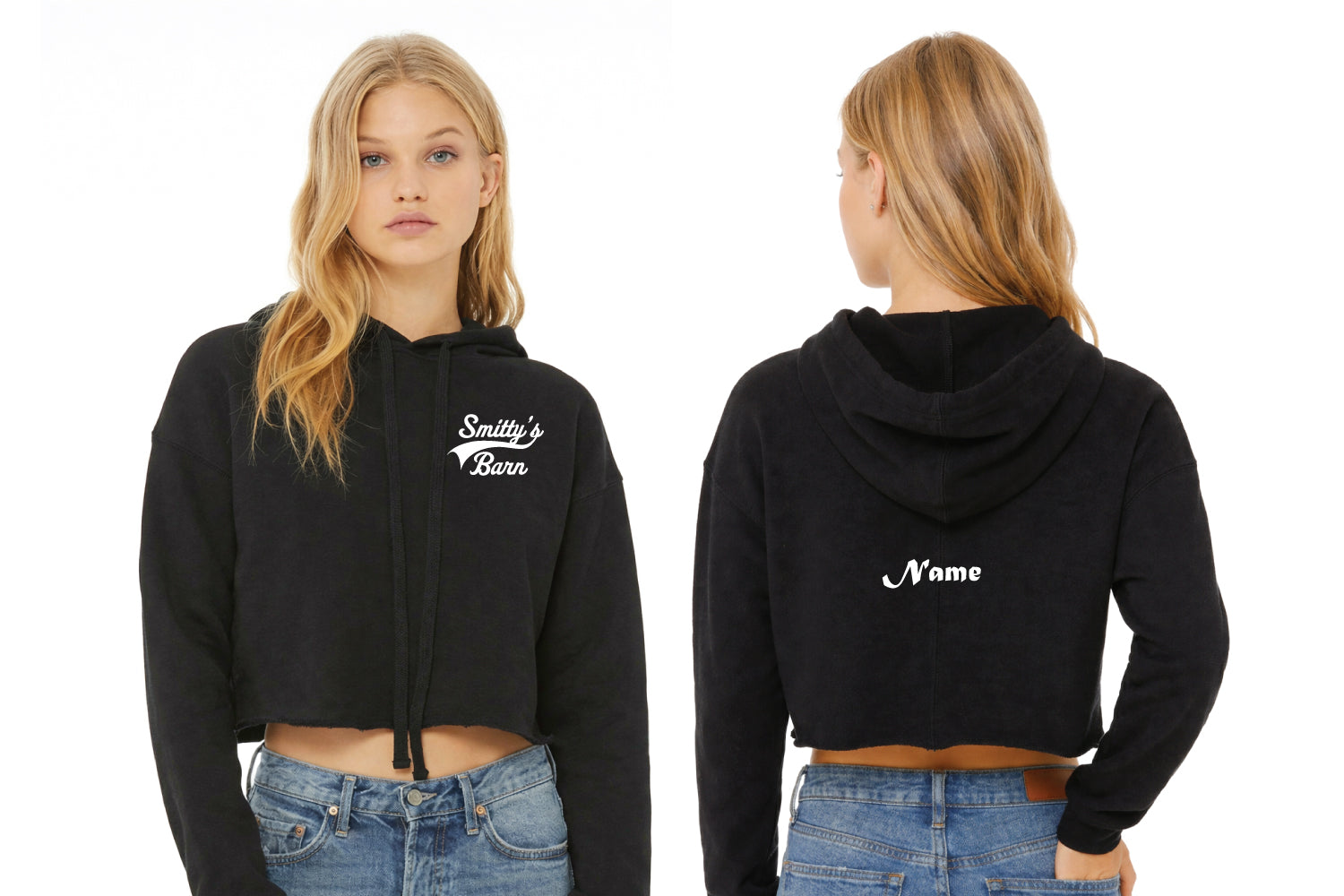 Smitty's Wrestling Barn Cropped Fleece Hoodie