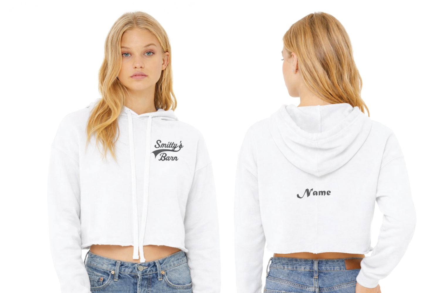 Smitty's Wrestling Barn Cropped Fleece Hoodie