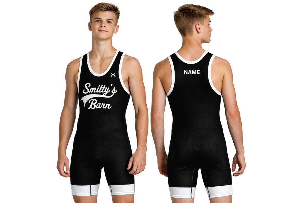 Smitty's Wrestling Barn Men's Singlet- Black Design