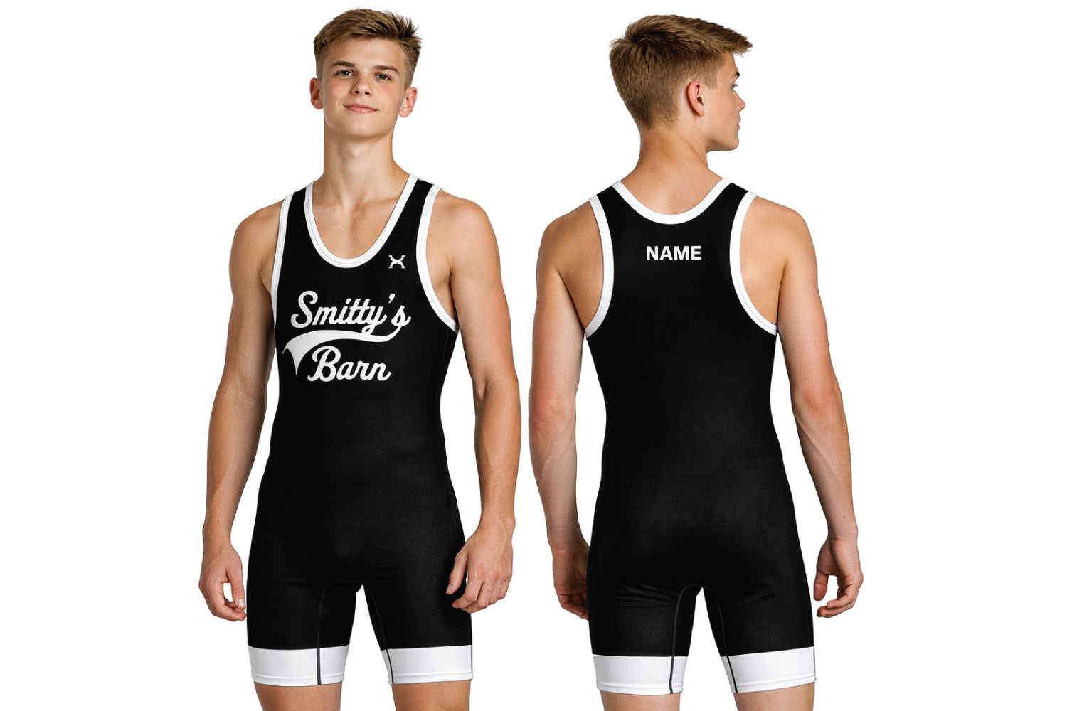 Smitty's Wrestling Barn Men's Singlet- Black Design