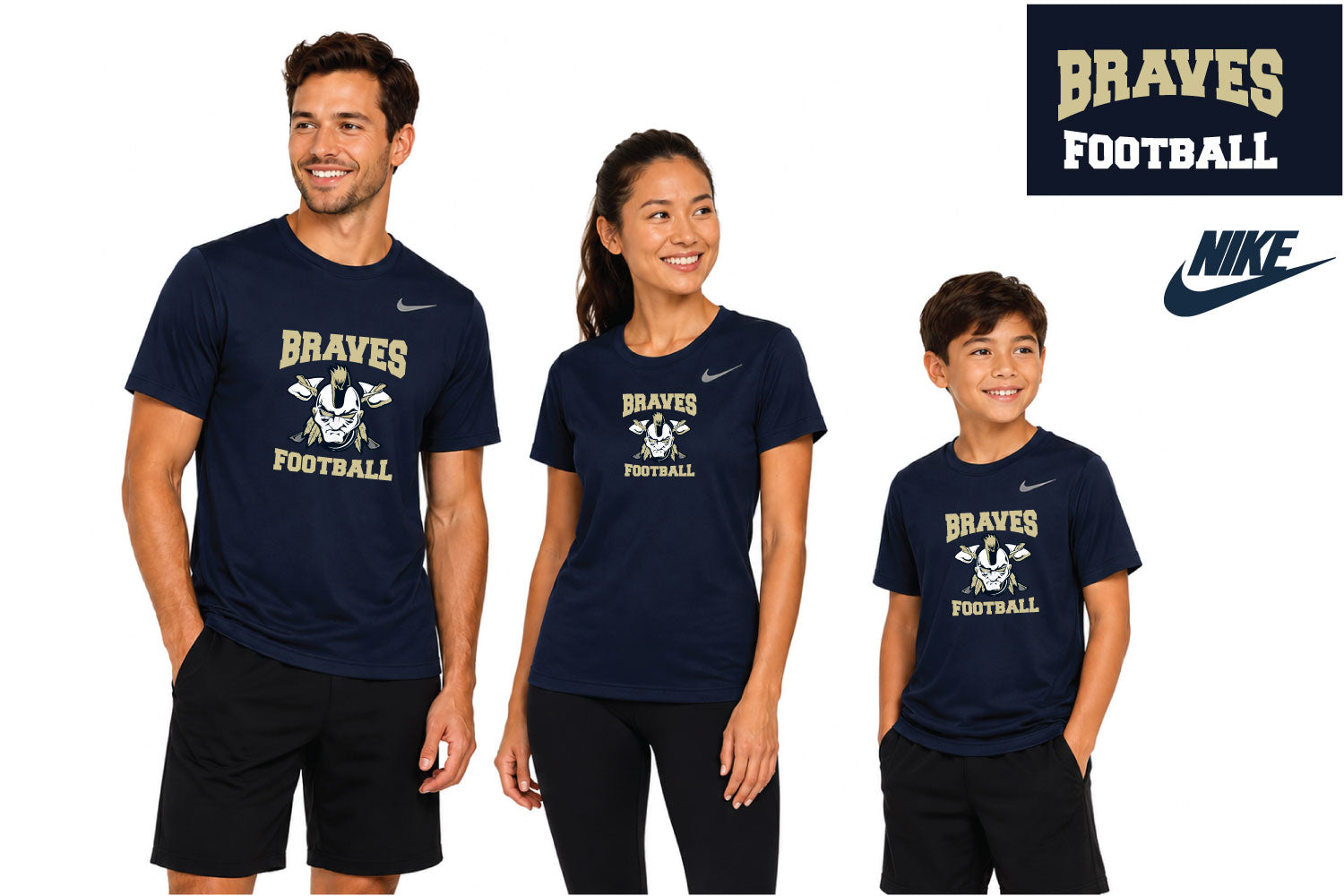 Oakland Braves Football NIKE Tee