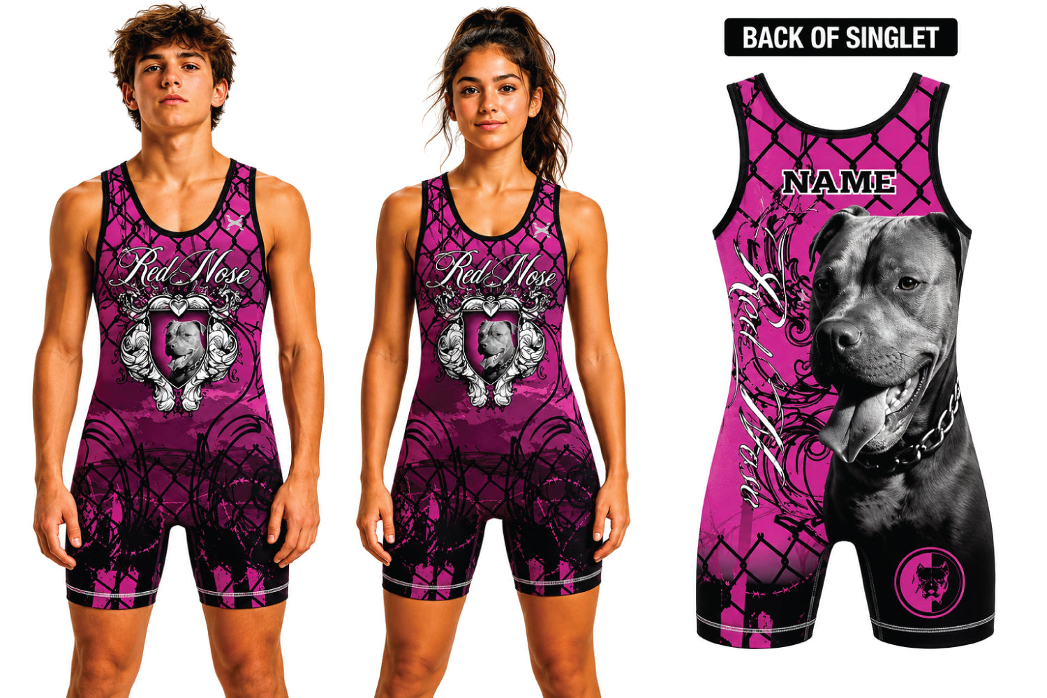 RedNose Wrestling Royalty Singlet -Purple