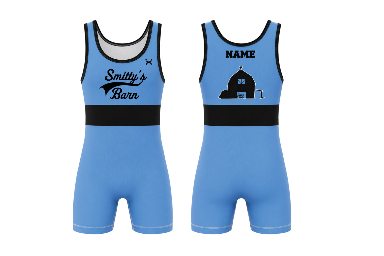 Smitty's Wrestling Barn Unisex Singlet- Club Collection (Carolina Blue)