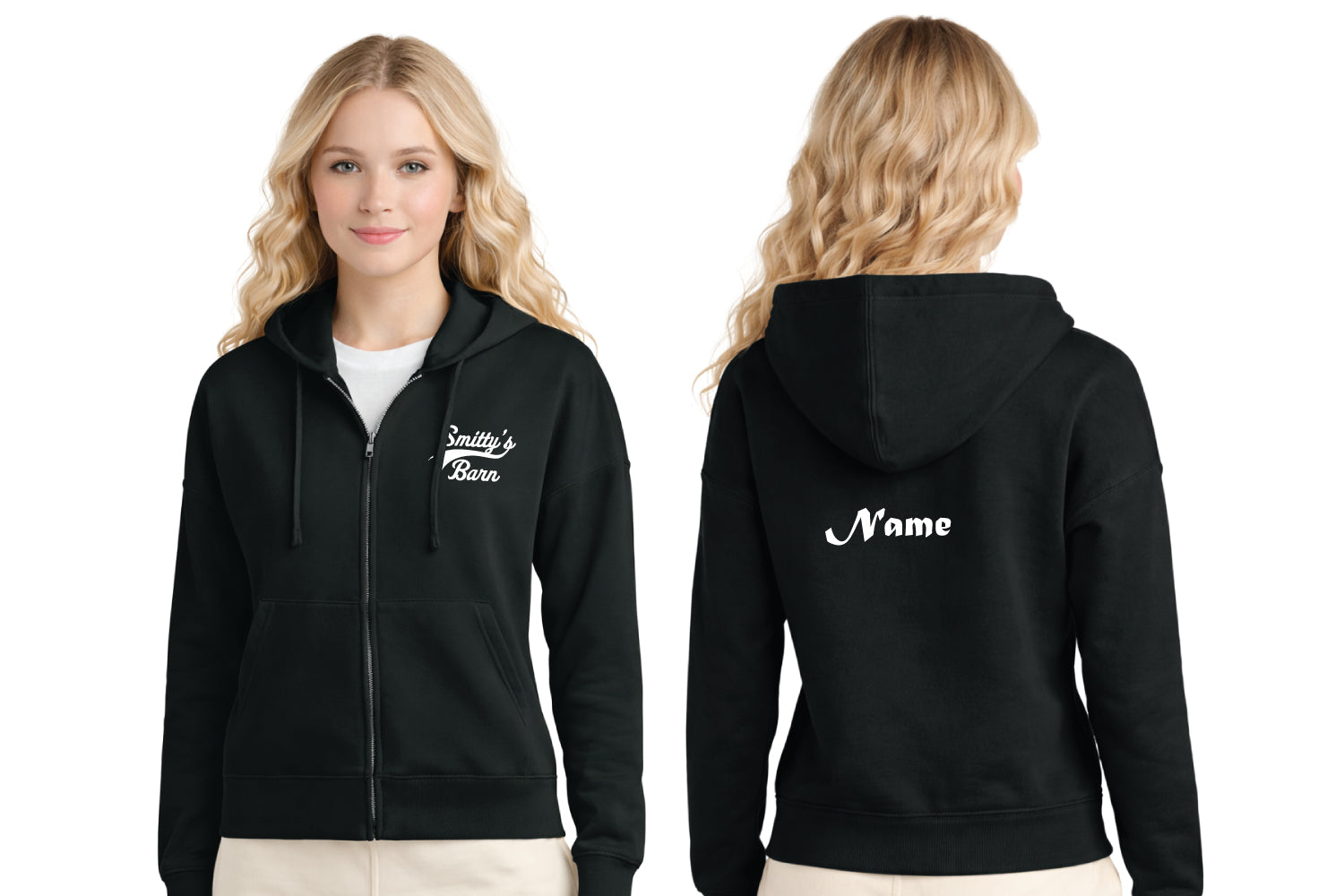 Smitty's Wrestling Barn Women's Zip Up Hoodie