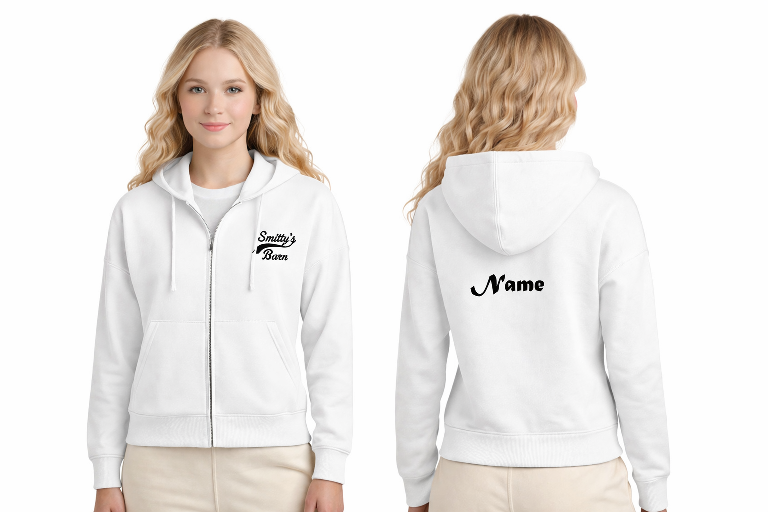 Smitty's Wrestling Barn Women's Zip Up Hoodie