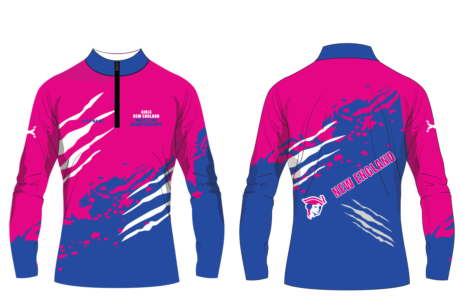 YNEW Girls Quarter Zip