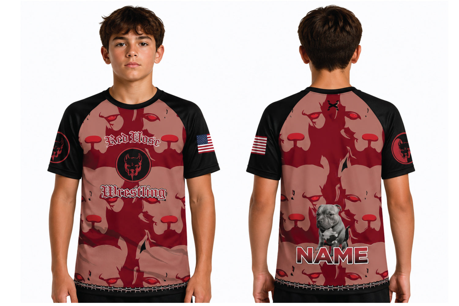 RedNose Wrestling Performance Shirt - Alpha Crimson