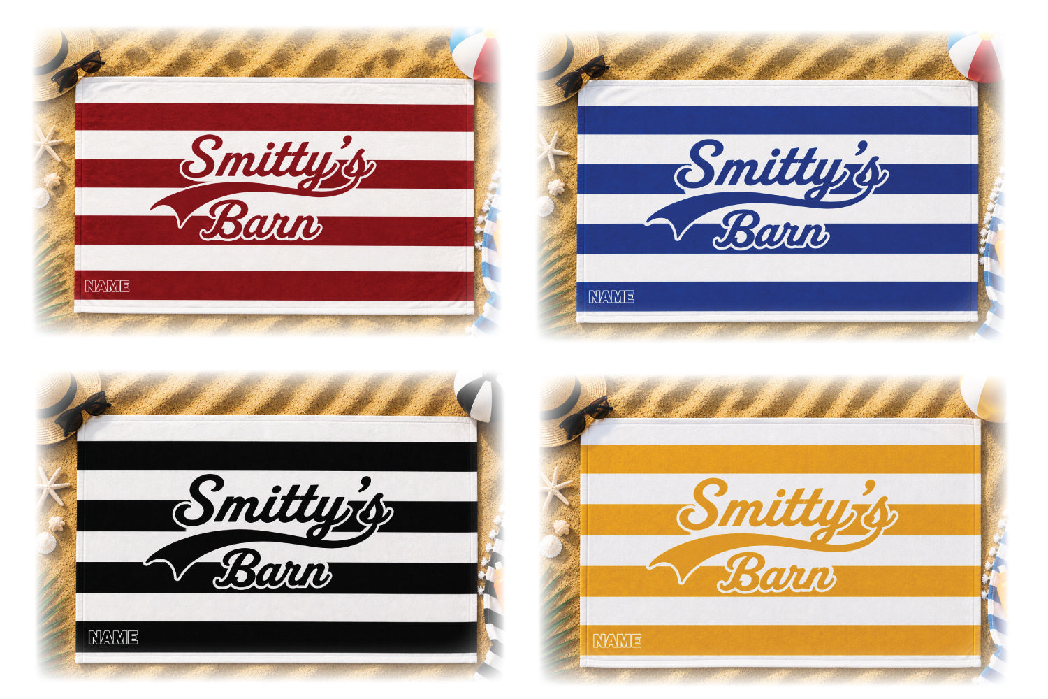 Smitty's Wrestling Barn Beach Towel