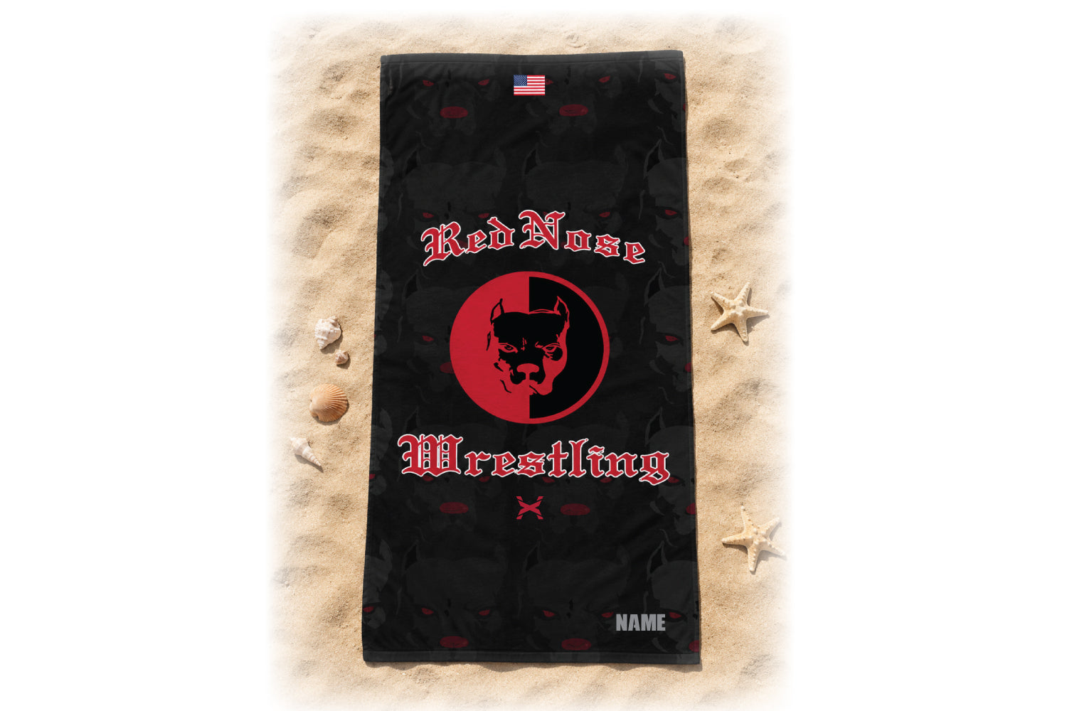 RedNose Wrestling Beach Towel