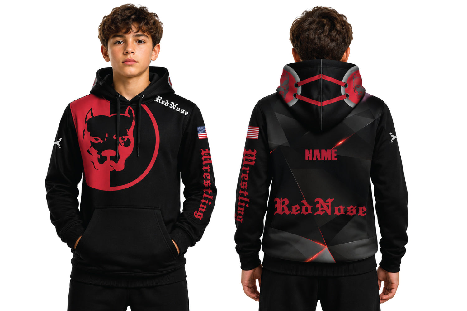 RedNose Wrestling Core Sublimated Hoodie