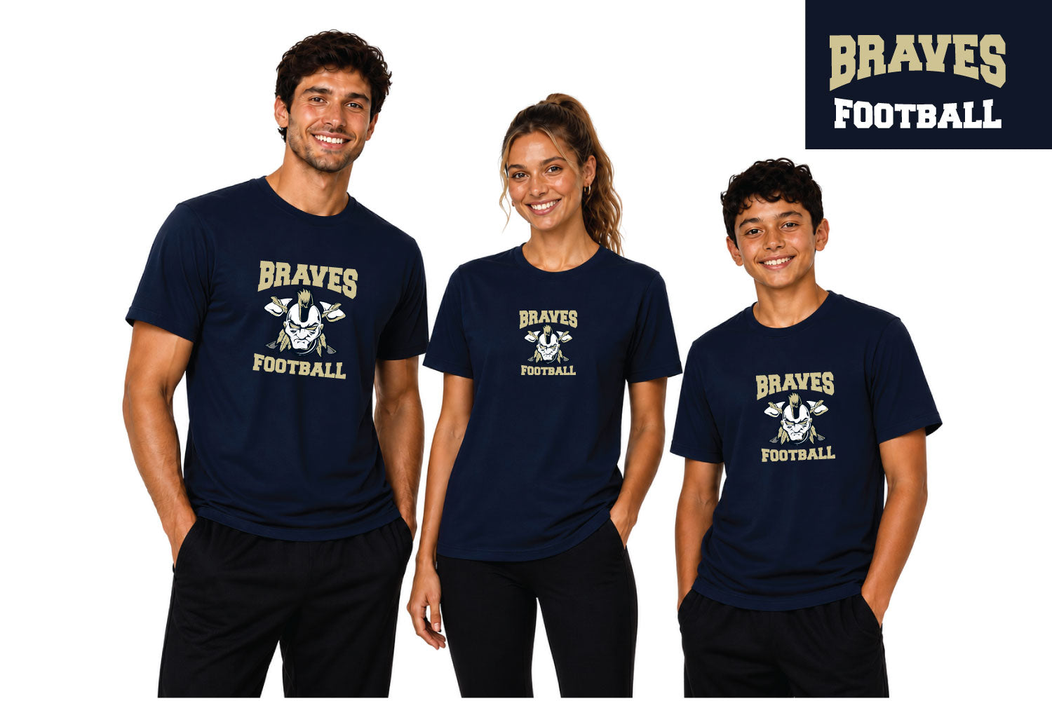 Oakland Braves Football Cotton Tee [Unisex]