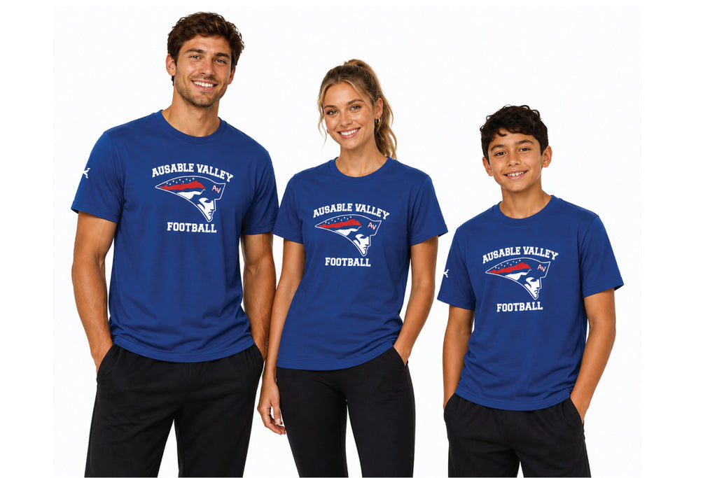 Au Sable Patriots Football Cotton Tee [Unisex]