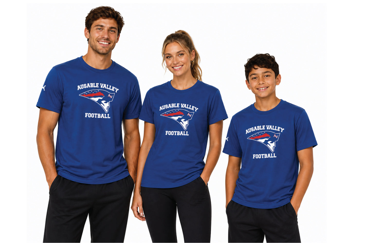 Au Sable Patriots Football Cotton Tee [Unisex]
