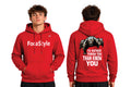 RedNose Wrestling Foca Style Cotton Hoodie -Red