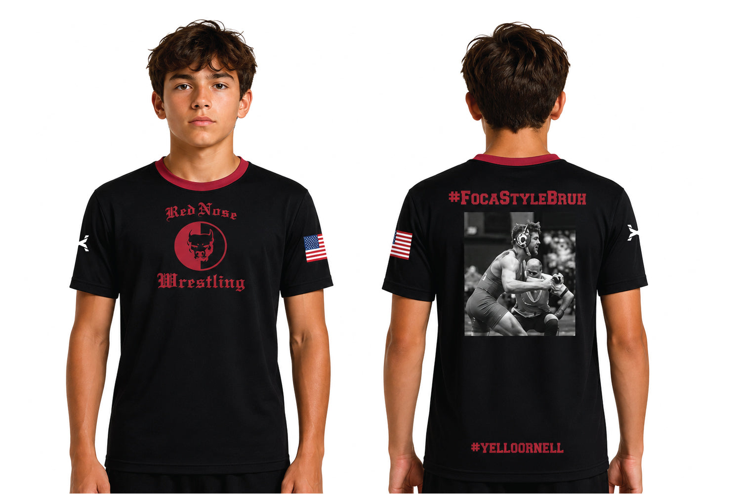 RedNose Wrestling Performance Shirt - #FocaStyleBruh