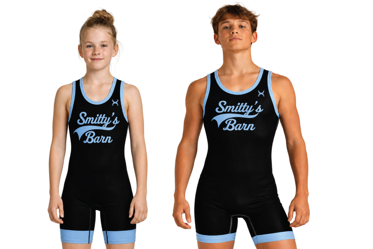 Smitty's Wrestling Barn Unisex Singlet- Freestyle [Blue]