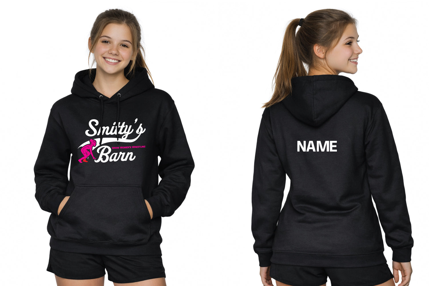 Smitty's Wrestling Barn - Grow Women's Wrestling Cotton Hoodie
