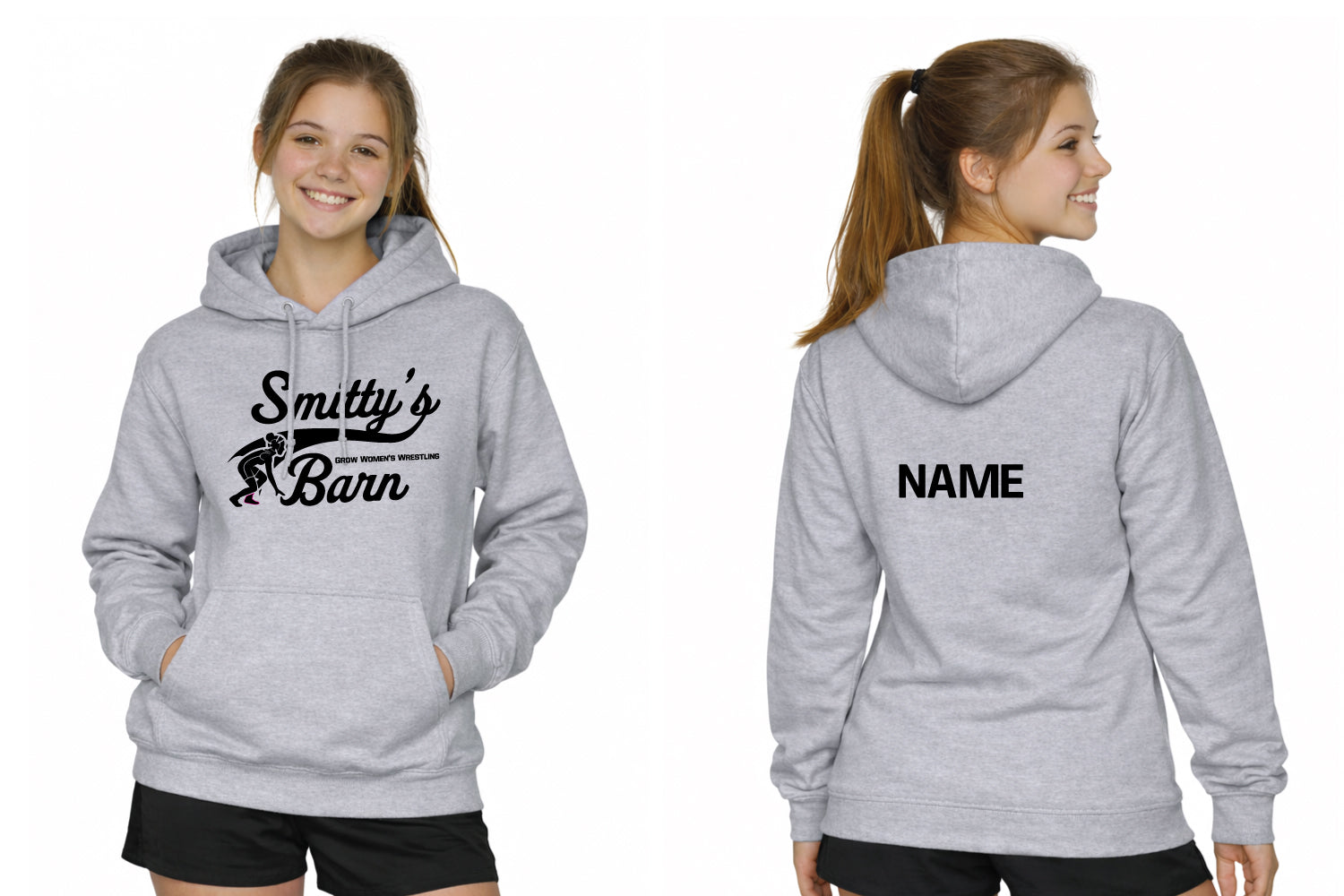 Smitty's Wrestling Barn - Grow Women's Wrestling Cotton Hoodie