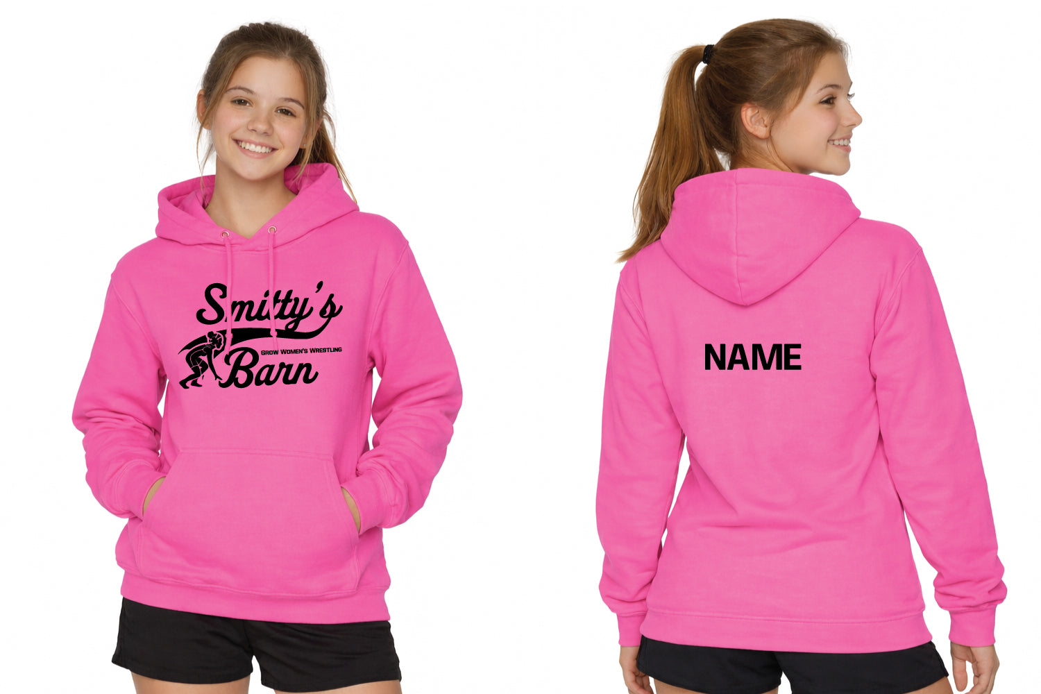 Smitty's Wrestling Barn - Grow Women's Wrestling Cotton Hoodie