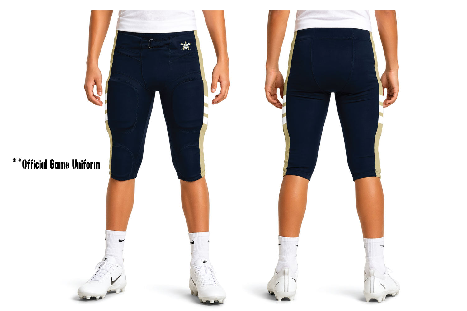 Oakland Braves Football - Integrated Game Pants