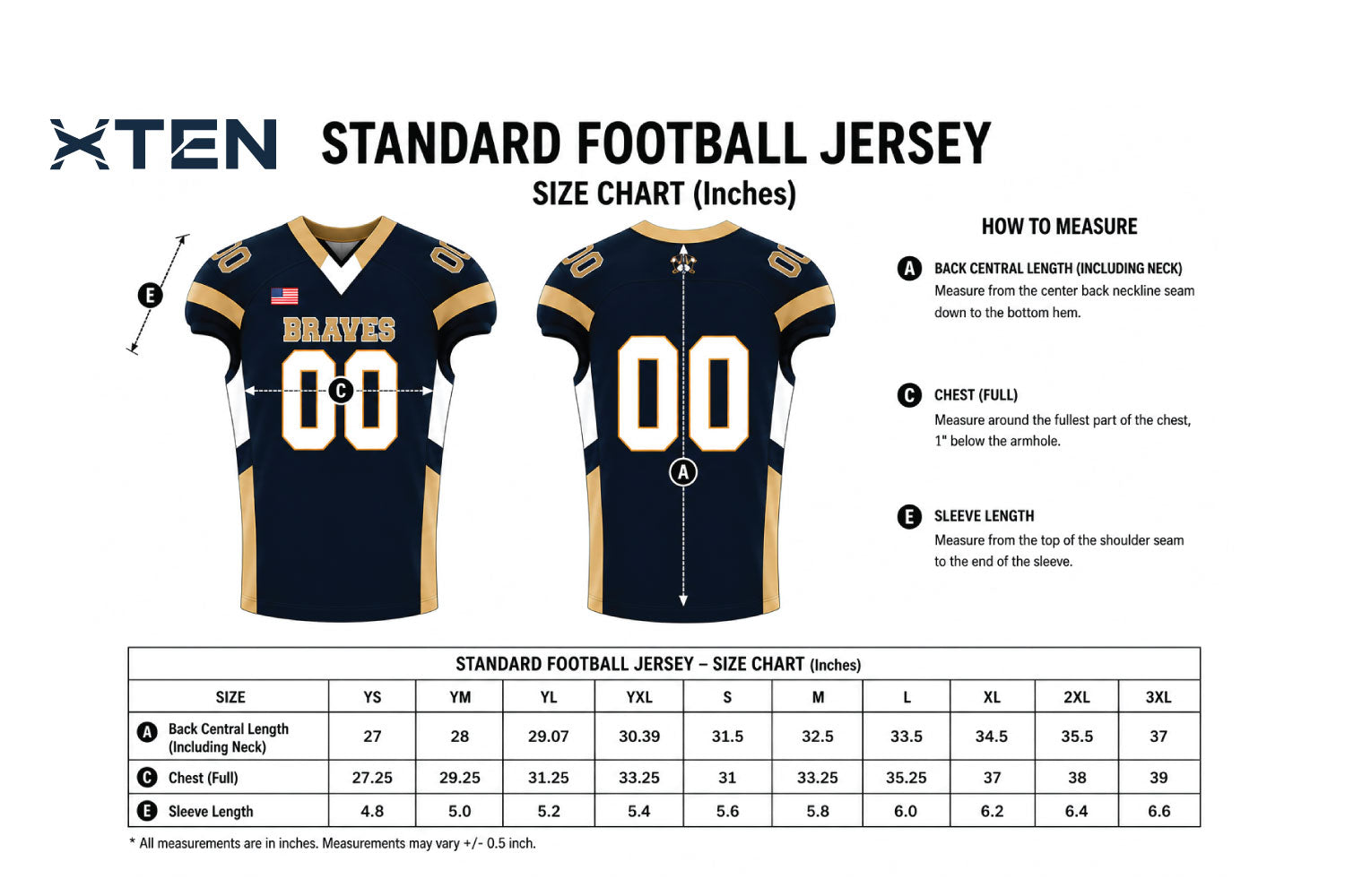 Oakland Braves Football Official Game Uniform Package