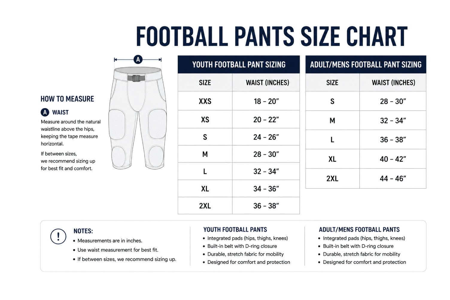 Oakland Braves Football - Practice Pants
