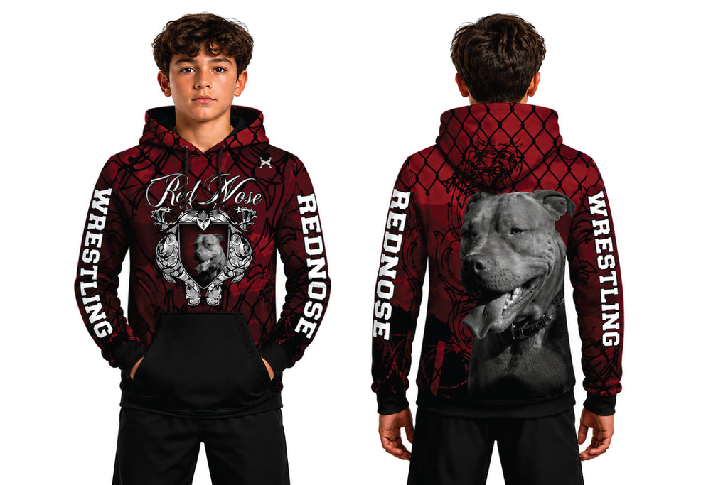 RedNose Wrestling Royalty Sublimated Hoodie (Red)