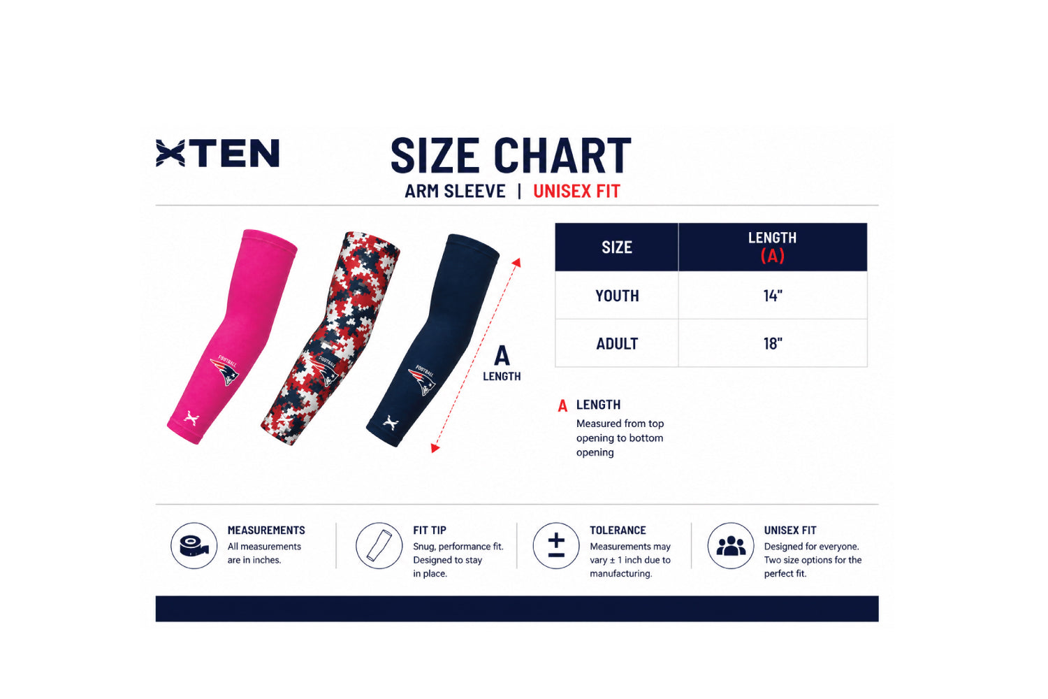 Oakland Braves Football Arm Sleeves
