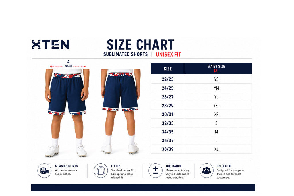 Au Sable Patriots Football Sublimated Shorts