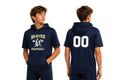 Oakland Braves Football - Fleece Short Sleeve Hooded Pullover