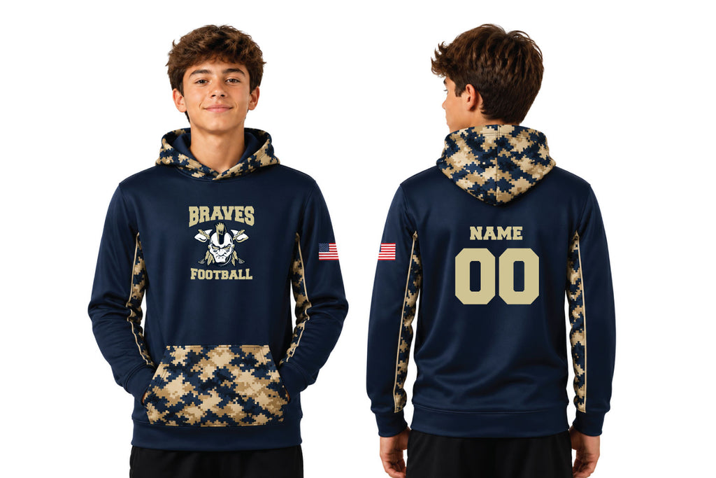 Oakland Braves Football - Performance Sublimated Hoodie