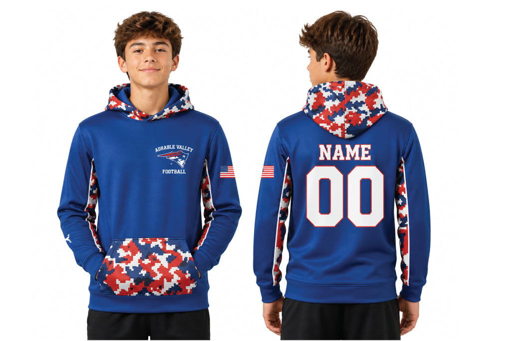 Au Sable Patriots Football Performance Hoodie